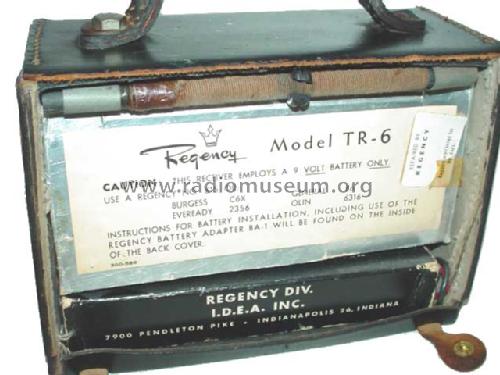 TR-6 ; Regency brand of I.D (ID = 661194) Radio