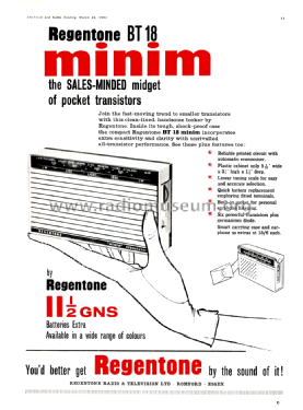 Minim BT18; Regentone Products / (ID = 2125022) Radio