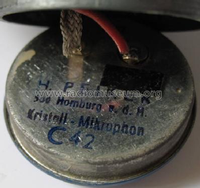 Kristall Mikrophon Unknown; Reichhalter & Co.; (ID = 763538) Mikrofon/TA