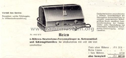 RF344W; Reico Radio, Max (ID = 1268163) Radio
