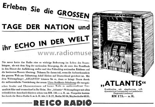 Atlantis-Combination WL; Reico Radio, Max (ID = 2664079) Radio