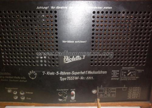 Violetta II 7553 W; Reitz, Ing. Herbert; (ID = 1472077) Radio