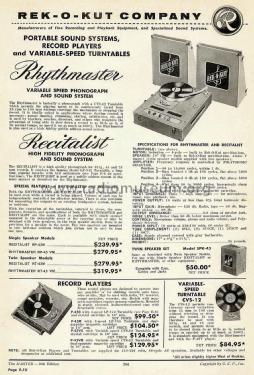 Rythmaster RP-43 VM; Rek-O-Kut company; (ID = 2809072) R-Player