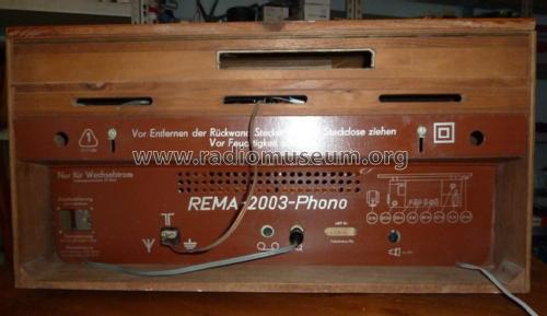 2003 Phono; REMA, Fabrik für (ID = 2421241) Radio