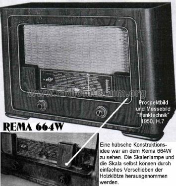 664WS; REMA, Fabrik für (ID = 1066296) Radio