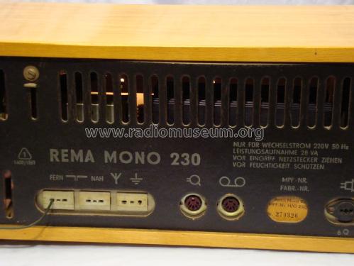 Mono 230; REMA, Fabrik für (ID = 519970) Radio