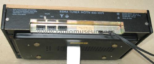 Motiv 830 hifi; REMA, Fabrik für (ID = 103377) Radio