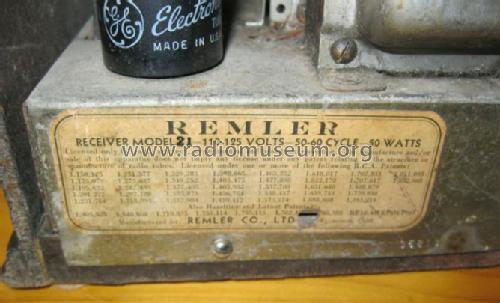 21 ; Remler Co. Ltd.; San (ID = 1491568) Radio