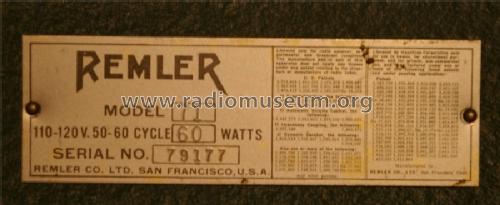71 ; Remler Co. Ltd.; San (ID = 1153802) Radio