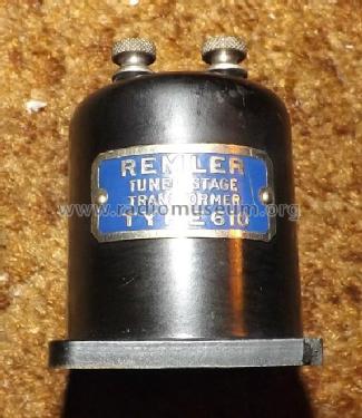 Tuned Stage Transformer 610; Remler Co. Ltd.; San (ID = 1799087) Radio part