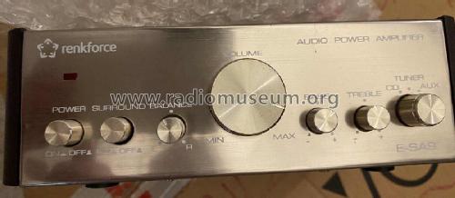 Audio Power Amplifier E-SA9; Renkforce Marke - (ID = 2984880) Ampl/Mixer