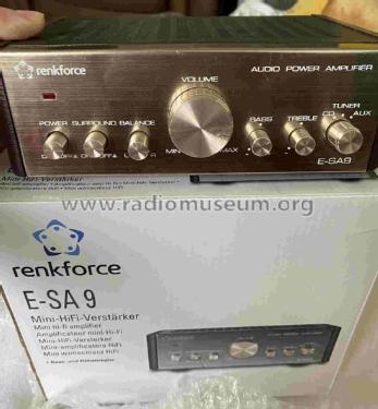 Audio Power Amplifier E-SA9; Renkforce Marke - (ID = 2984881) Ampl/Mixer