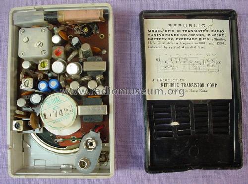 10 Transistor RP10; Republic Transistor (ID = 1578043) Radio
