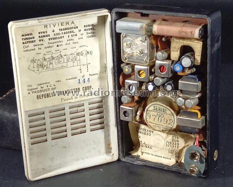 Riviera Six Transistor RV62; Republic Transistor (ID = 2898668) Radio