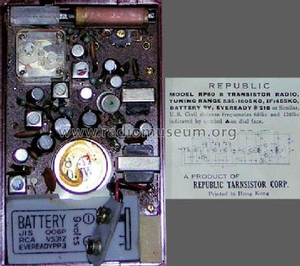 RP80; Republic Transistor (ID = 394872) Radio