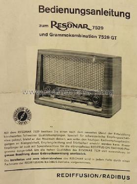 Jubilé 7529GT; Resonar Marke / (ID = 439397) Radio