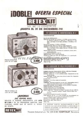 Generador de Baja Frecuencia BF-1; Retex S.A.; (ID = 2110606) Equipment