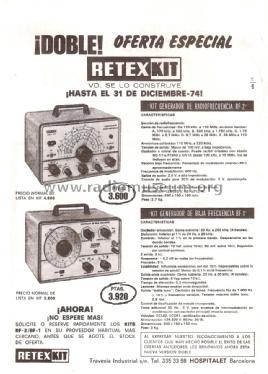 Generador de Radio-Frecuencia RF-2; Retex S.A.; (ID = 2110586) Equipment