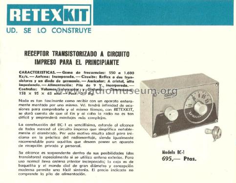 Receptor Reflex BC-1; Retex S.A.; (ID = 1946247) Radio
