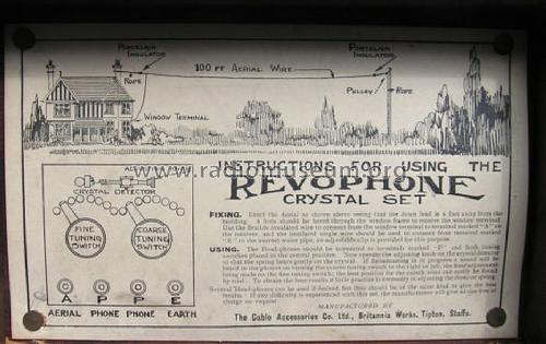 Crystal Set ; Revophone, Revo (ID = 1080406) Crystal