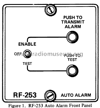 Auto Alarm RF-253; RF Communications, (ID = 2204255) Morse+TTY