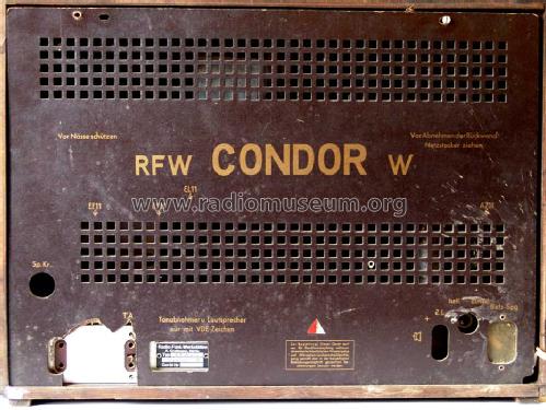Condor RFW402W; RFW ex Grassmann, (ID = 450052) Radio