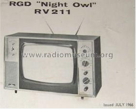 Night Owl RV 211; RGD Brand, Radio (ID = 1134919) Television