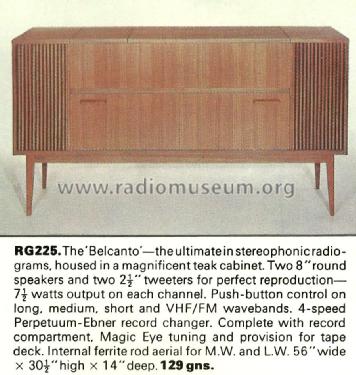 Belcanto RG225; RGD Brand, Radio (ID = 2397537) Radio