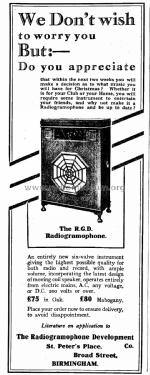 RGD Gramophone ; RGD Brand, Radio (ID = 2706354) Radio