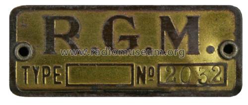 Unknown 2; RGM R.G.M. Radio (ID = 1909642) Radio