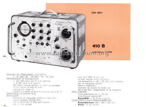 Wobulateur TV et FM 410B; Ribet et Desjardins (ID = 1326537) Equipment