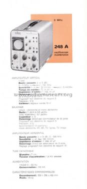 Oscilloscope 248A; Ribet et Desjardins (ID = 1326665) Equipment