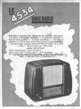 47C; Unic-Radio - voir (ID = 1875055) Radio