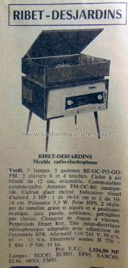 Verdi Console ; Ribet et Desjardins (ID = 2458928) Radio