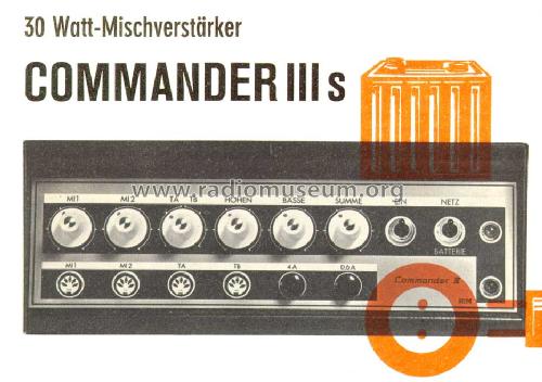 Commander III S ; RIM bzw. Radio-RIM; (ID = 242944) Verst/Mix