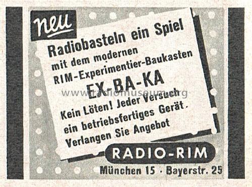 Experimentier-Bau-Kasten EX-BA-KA I ; RIM bzw. Radio-RIM; (ID = 2471820) Kit