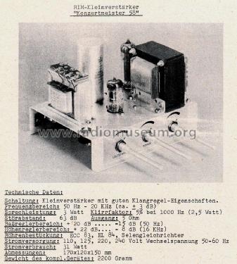 Konzertmeister ; RIM bzw. Radio-RIM; (ID = 2443053) Ampl/Mixer