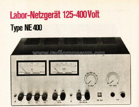 Labor-Netzgerät 125-400 Volt NE400; RIM bzw. Radio-RIM; (ID = 1709444) Equipment