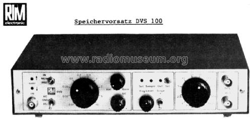 Speichervorsatz für Osilloscope DVS-100; RIM bzw. Radio-RIM; (ID = 2441431) Equipment