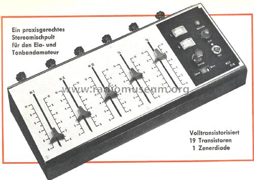 Stereo-Mischpult M5S; RIM bzw. Radio-RIM; (ID = 2147020) Ampl/Mixer