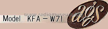 AGS KFA-W71; Sterling Hi-Fidelity (ID = 548548) Radio