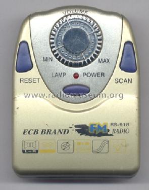 ECB FM Radio RS-918; Risheng Electronic (ID = 152468) Radio