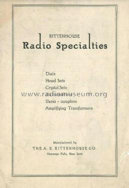 Rittenhouse Radio Specialties ; Rittenhouse Co., The (ID = 2527731) Paper