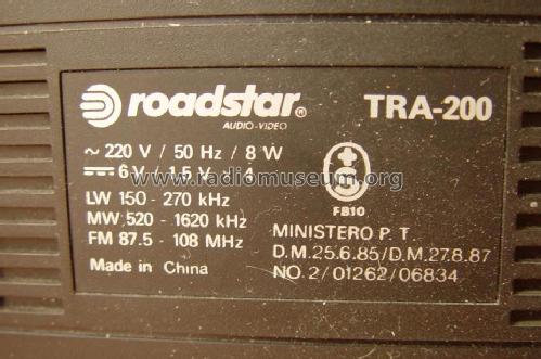 3 Band Receiver TRA-200; Roadstar; Japan (ID = 1757831) Radio