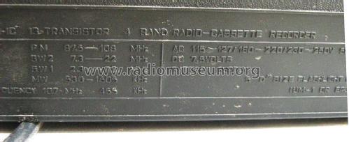 4 Band Radio Cassette Recorder RP-8500A; Roadstar; Japan (ID = 1443489) Radio