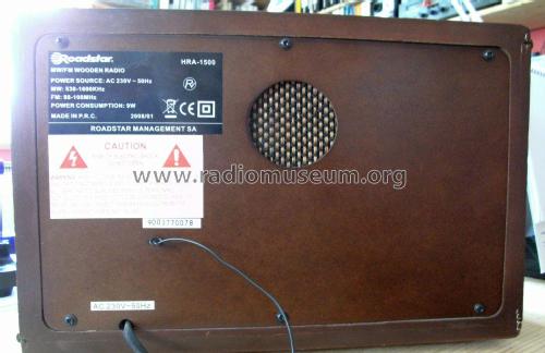 MW/FM Wooden Radio HRA-1500; Roadstar; Japan (ID = 2409594) Radio