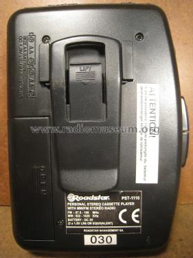 Stereo Radio Cassette Player Bass Boost System PST-1110; Roadstar; Japan (ID = 1974019) Radio