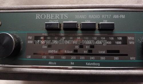 AM/FM 3 Band Radio R717; Roberts Radio Co.Ltd (ID = 2825200) Radio