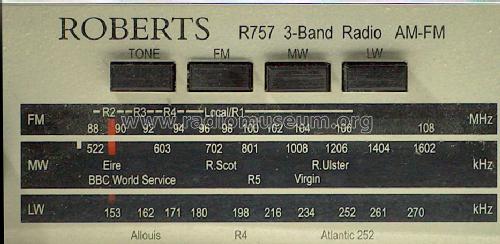 R757; Roberts Radio Co.Ltd (ID = 1178188) Radio