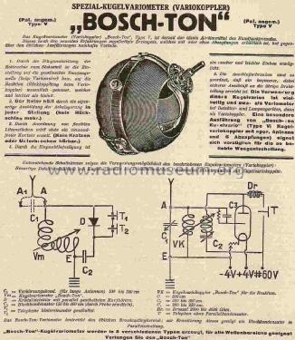 Bosch-Ton-Kugelvariometer V; Robo, Wien (ID = 1106267) Radio part